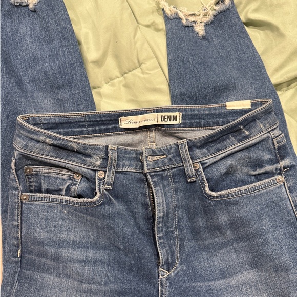 Lovers + Friends Mason High Rise Skinny Cropped Jeans, Color Newport - Picture 1 of 10